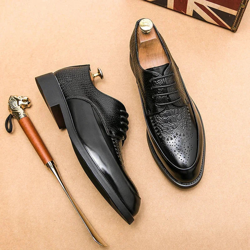 Pelle Genuine Leather Oxfords