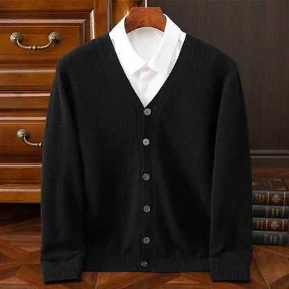 Caldura 100% Wool Cardigan - Olympus Madrid