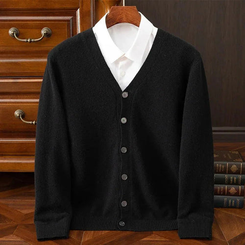 Caldura 100% Wool Cardigan - Olympus Madrid