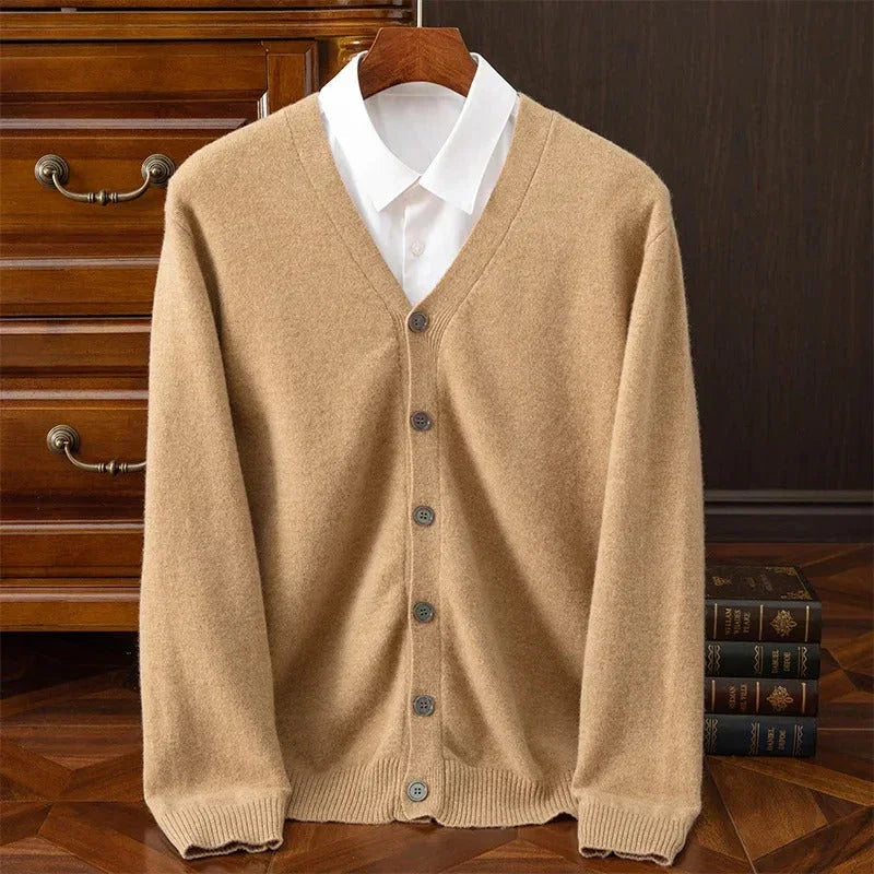 Caldura 100% Wool Cardigan - Olympus Madrid