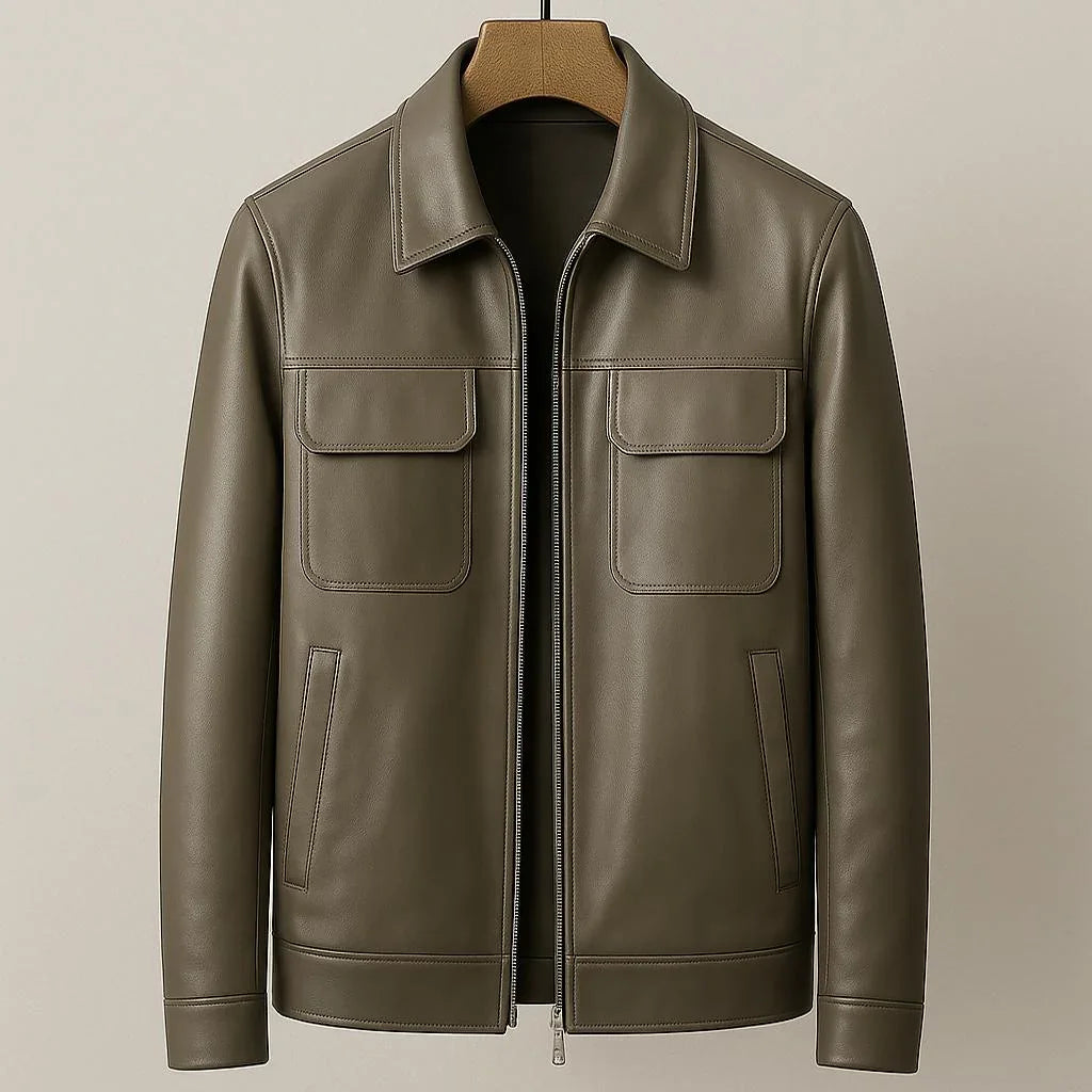 Merrik Leather Jacket - Olympus Madrid