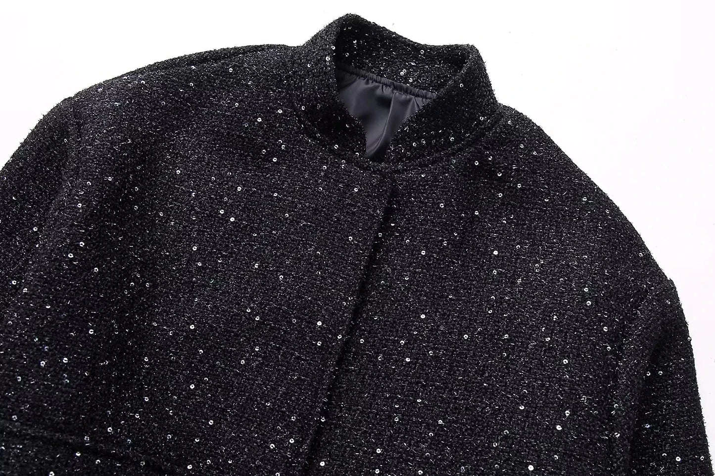 Women Shiny Sequin Jacket