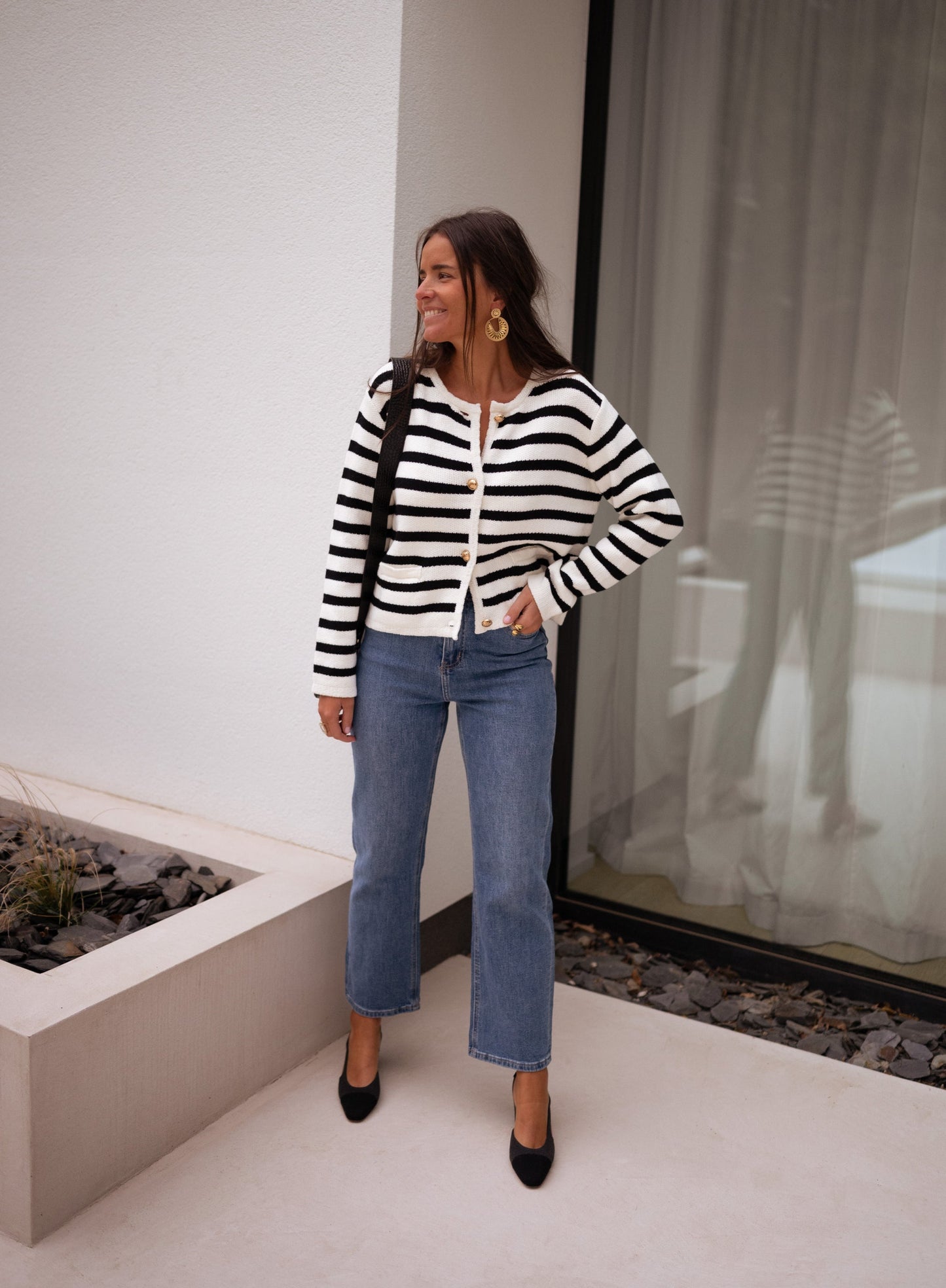 Striped Jeanne Cardigan