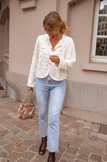 Ecru Damien Cardigan