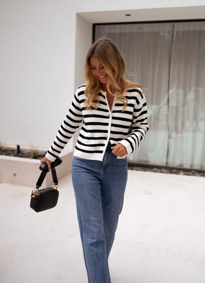 Striped Jeanne Cardigan