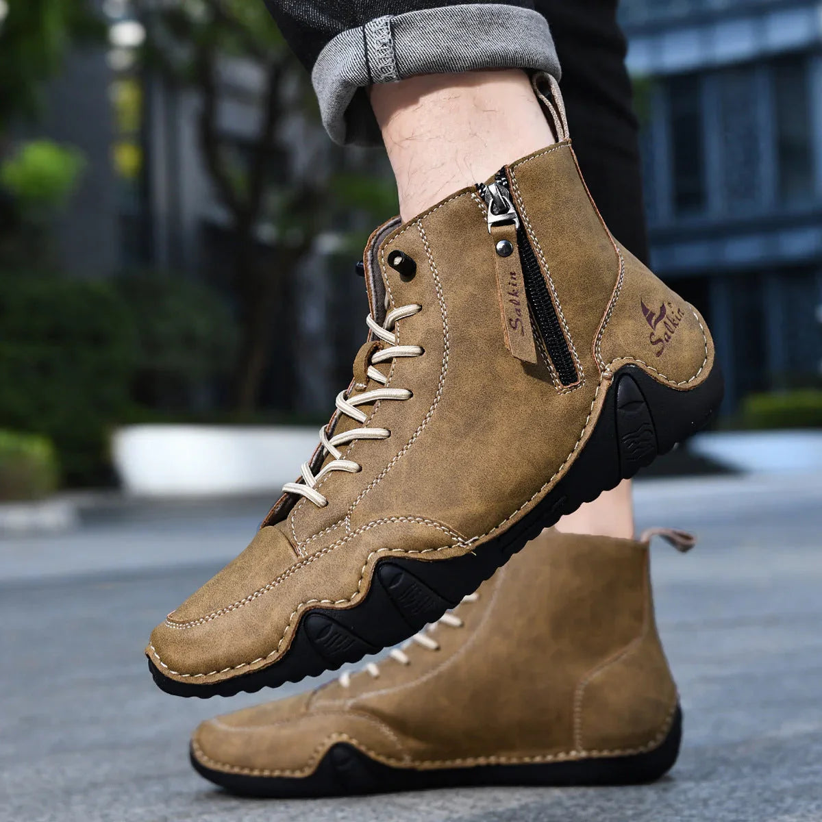 Rovik Genuine Leather Boots - Olympus Madrid