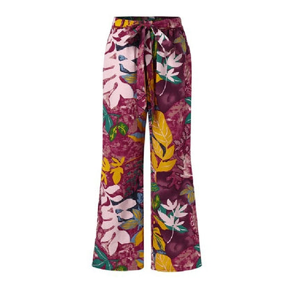 Aryel vintage spring autumn floral print pants