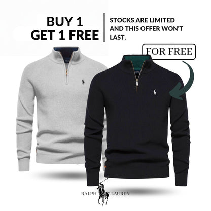 RL Men’s Apex Zip Neck Sweater (Clearance) LIVANZI