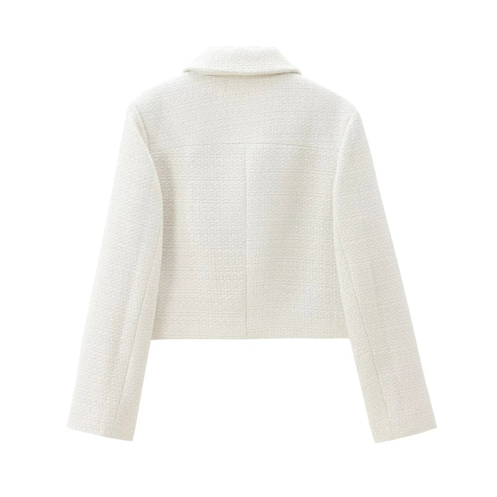 Mary 2 Piece Skirt and Jacket Set Off White