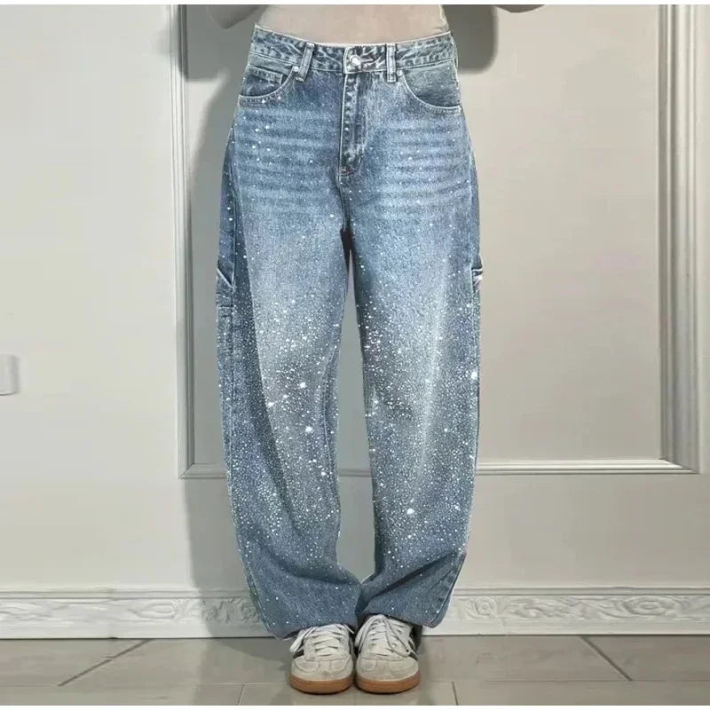Pants Ellena Vintage Rhinestone Cowboy Jeans Spring 2025