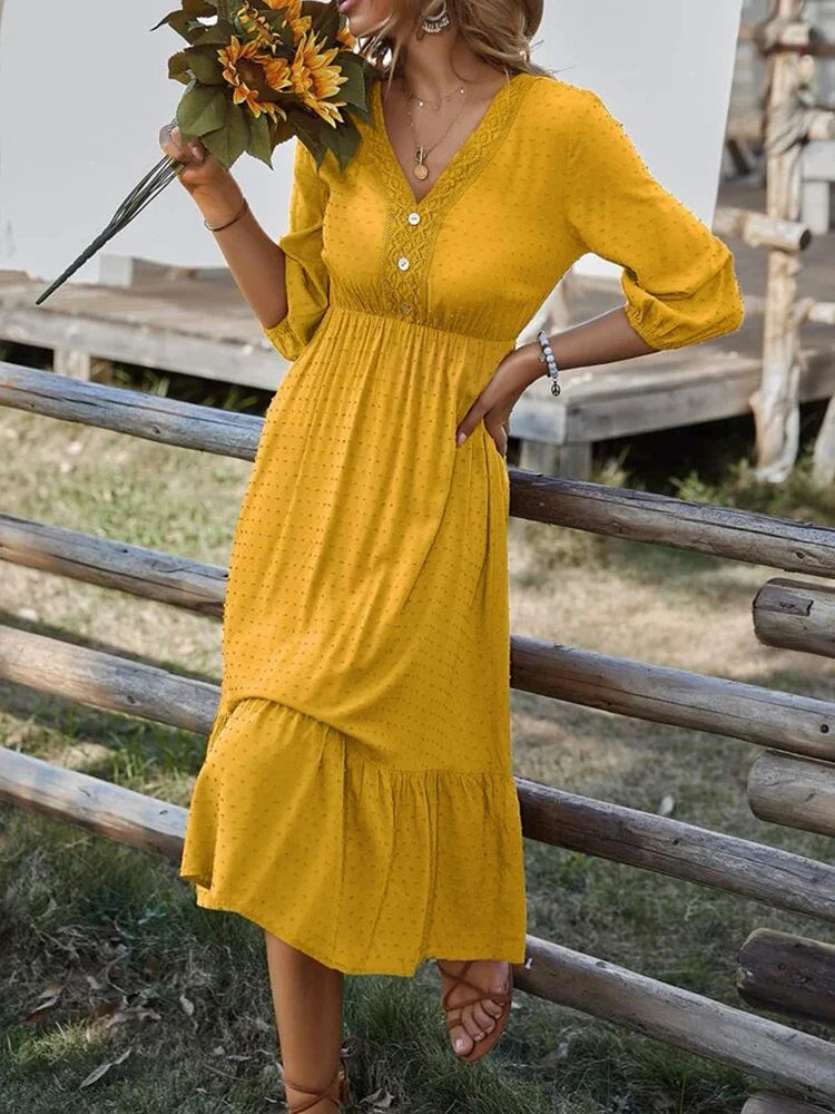 Katherine Ruffle Dress