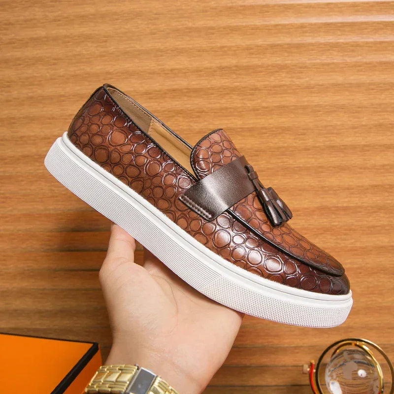 Tevan Leather Loafers - Olympus Madrid