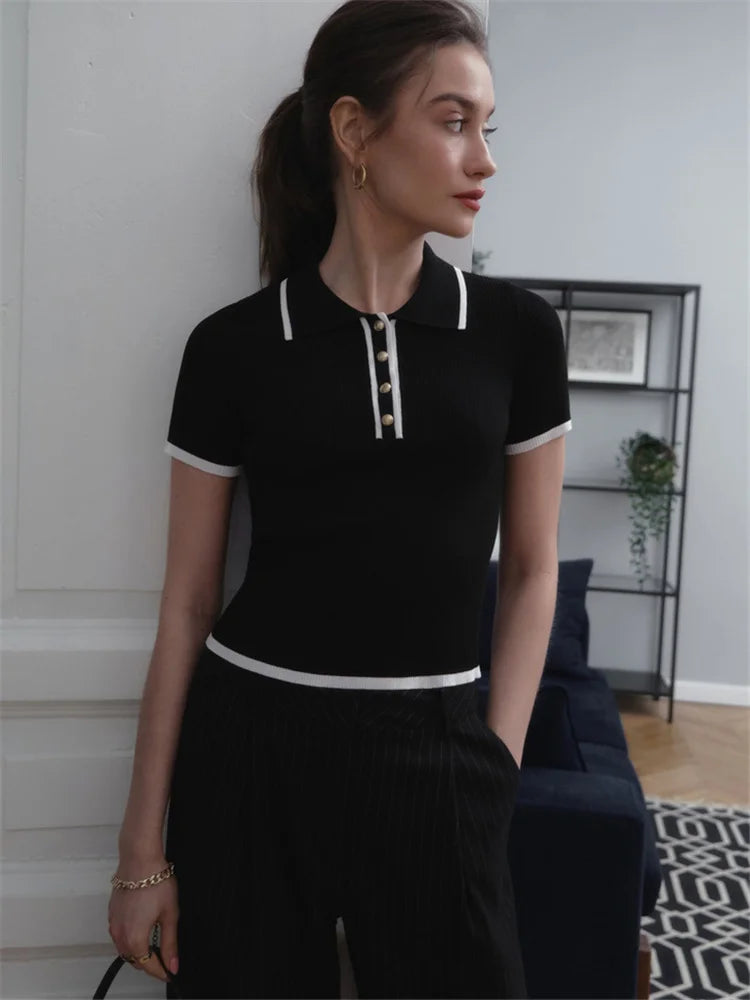 Isla – Short Sleeve Knit Sweater Pullover for Women | Effortless & Chic