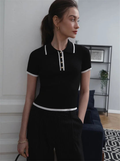 Isla – Short Sleeve Knit Sweater Pullover for Women | Effortless & Chic