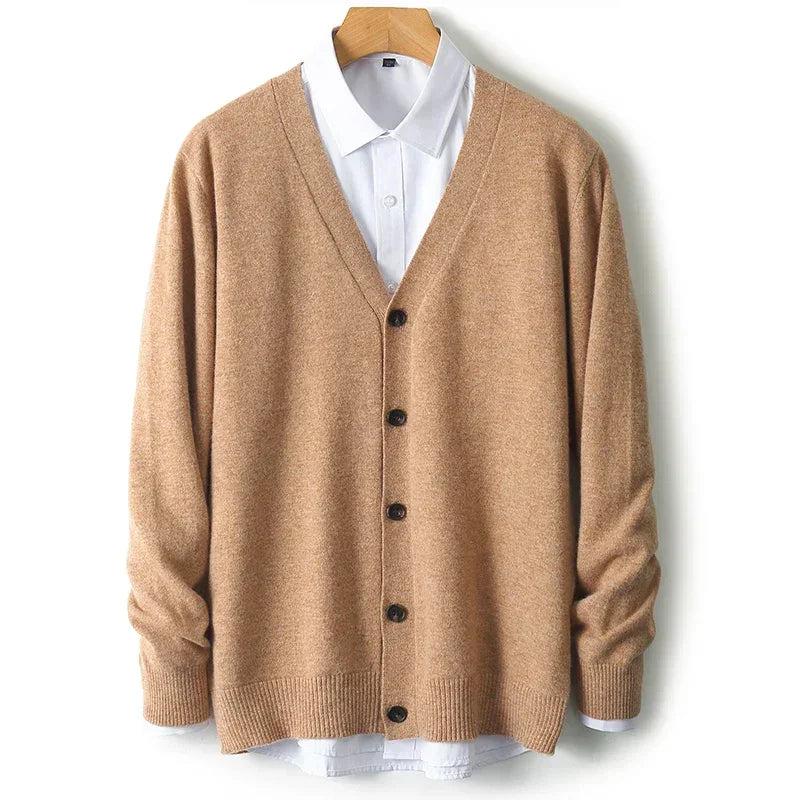 Caldura 100% Wool Cardigan - Olympus Madrid