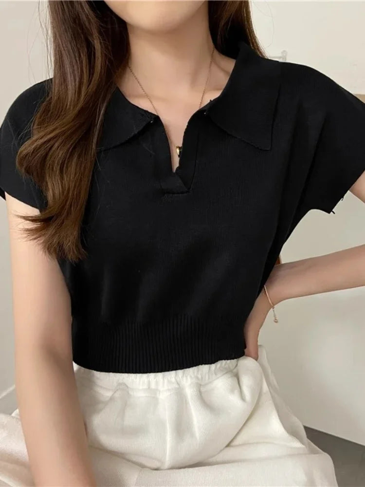 Katty New 2025 Pattern Collared Sweater