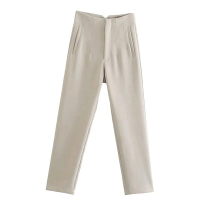 Lia High Waist Ankle Trousers