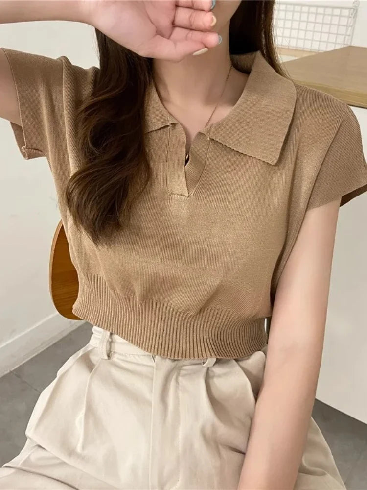 Katty New 2025 Pattern Collared Sweater