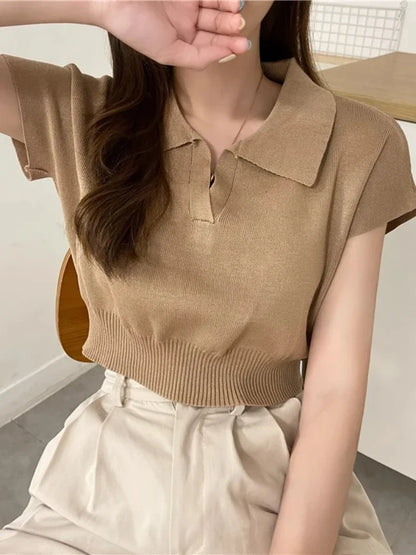 Katty New 2025 Pattern Collared Sweater