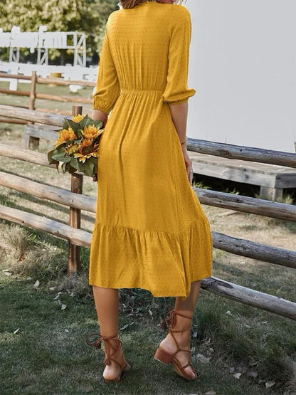 Katherine Ruffle Dress
