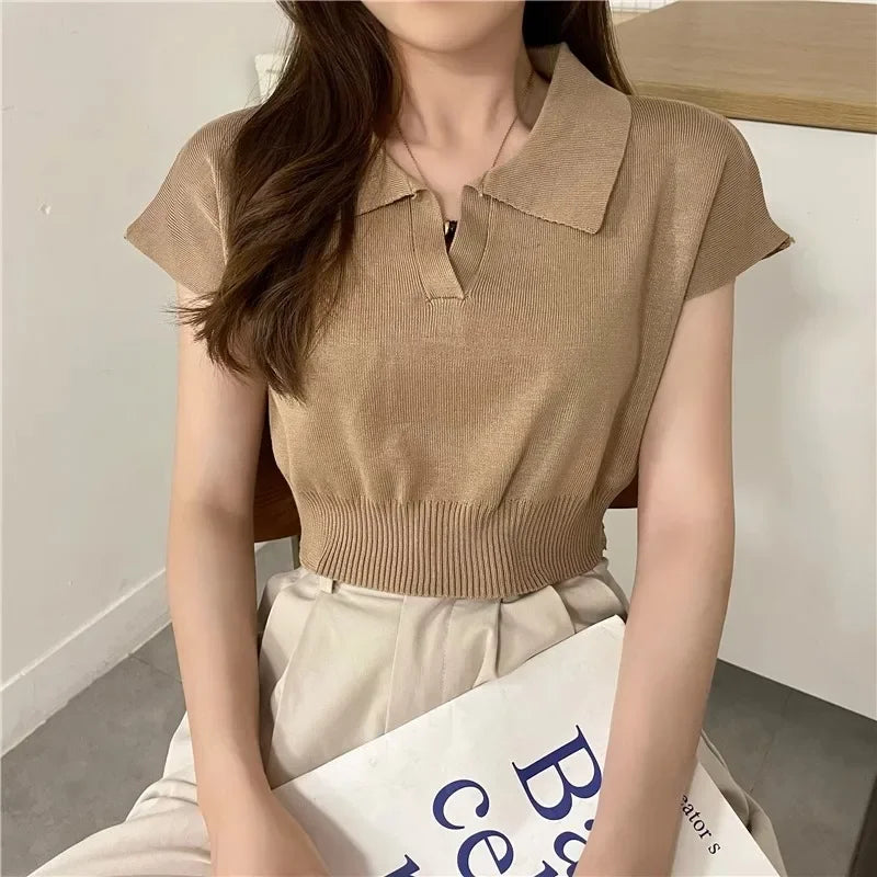 Katty New 2025 Pattern Collared Sweater