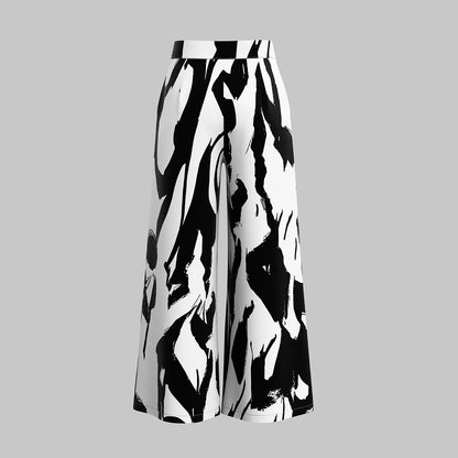 Mia Muse Graffiti Wide Leg Pants