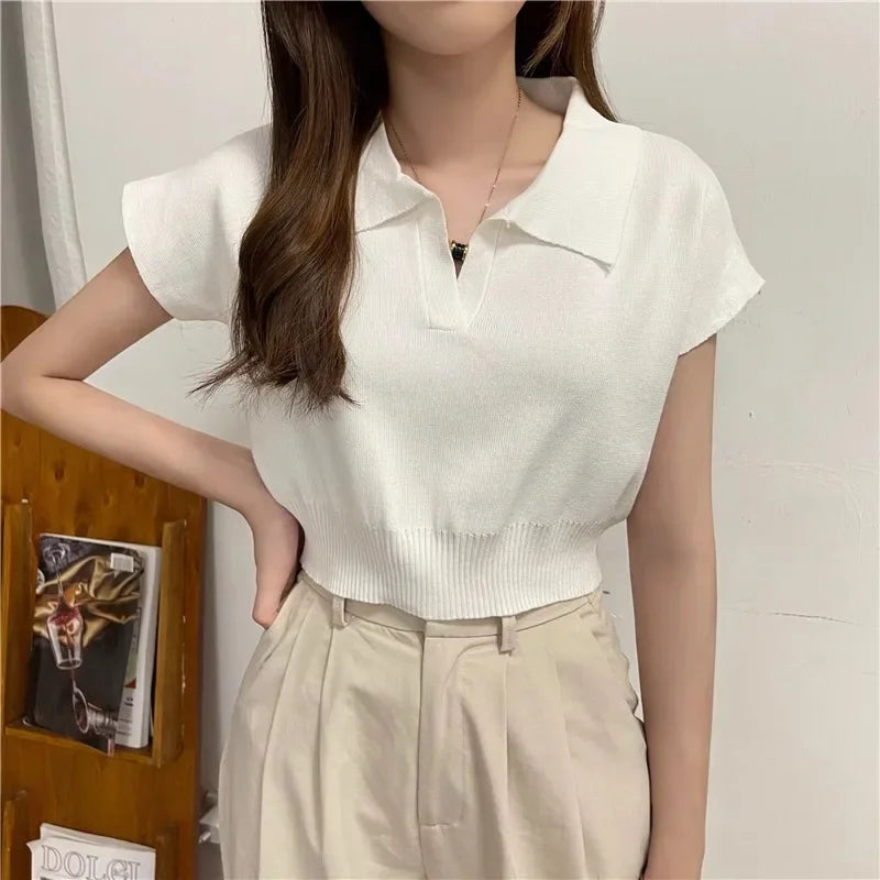 Katty New 2025 Pattern Collared Sweater