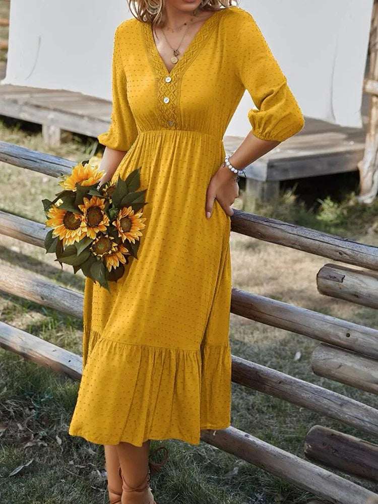Katherine Ruffle Dress