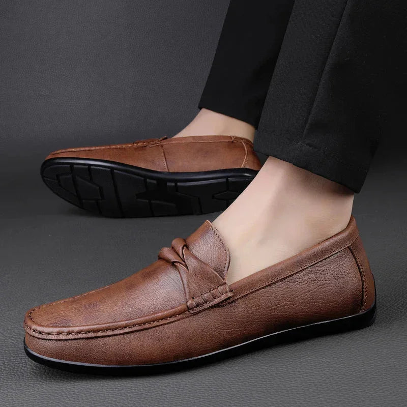 Elston Genuine Leather Loafers - Olympus Madrid