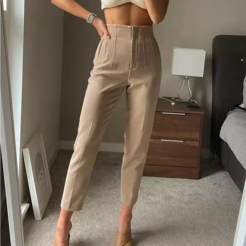 Olivia High Waist Pencil Trousers