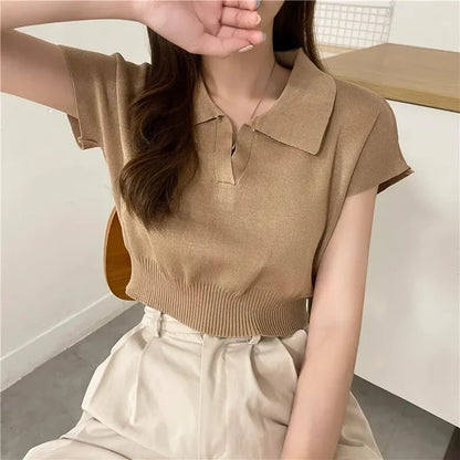 Katty New 2025 Pattern Collared Sweater