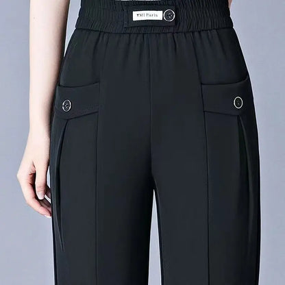 Emma High Waist Slim Trousers