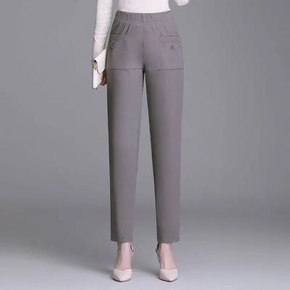 Morgana pants spring autumn elastic high waist