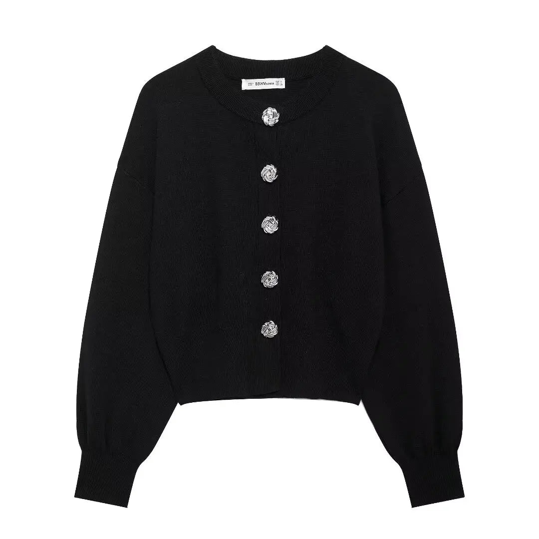 Megan Slim Fit 2 Piece Set Knitted Sweater Jacket