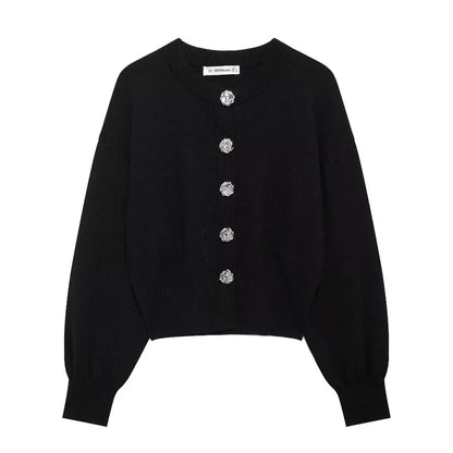Megan Slim Fit 2 Piece Set Knitted Sweater Jacket