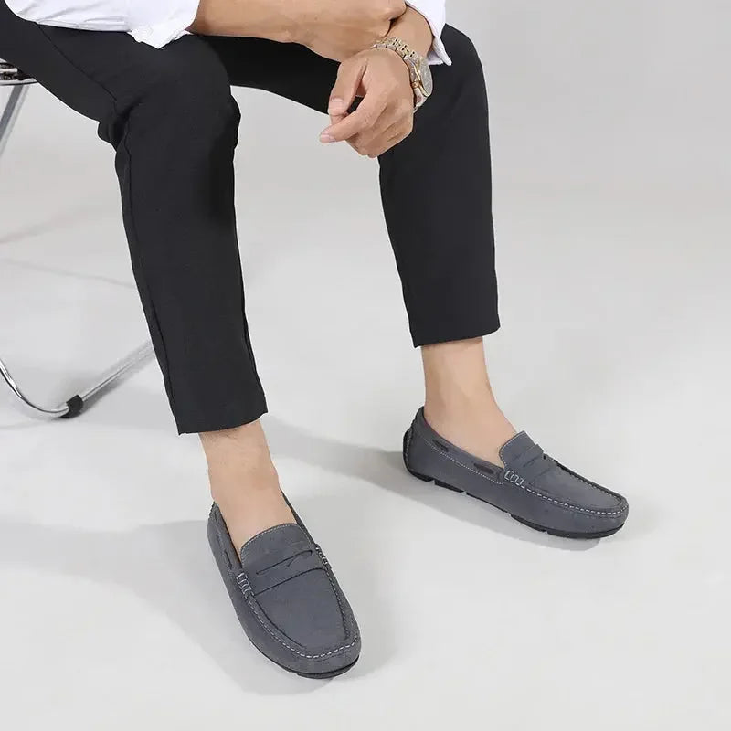 Fletro Genuine Suede Loafers RileyRiver