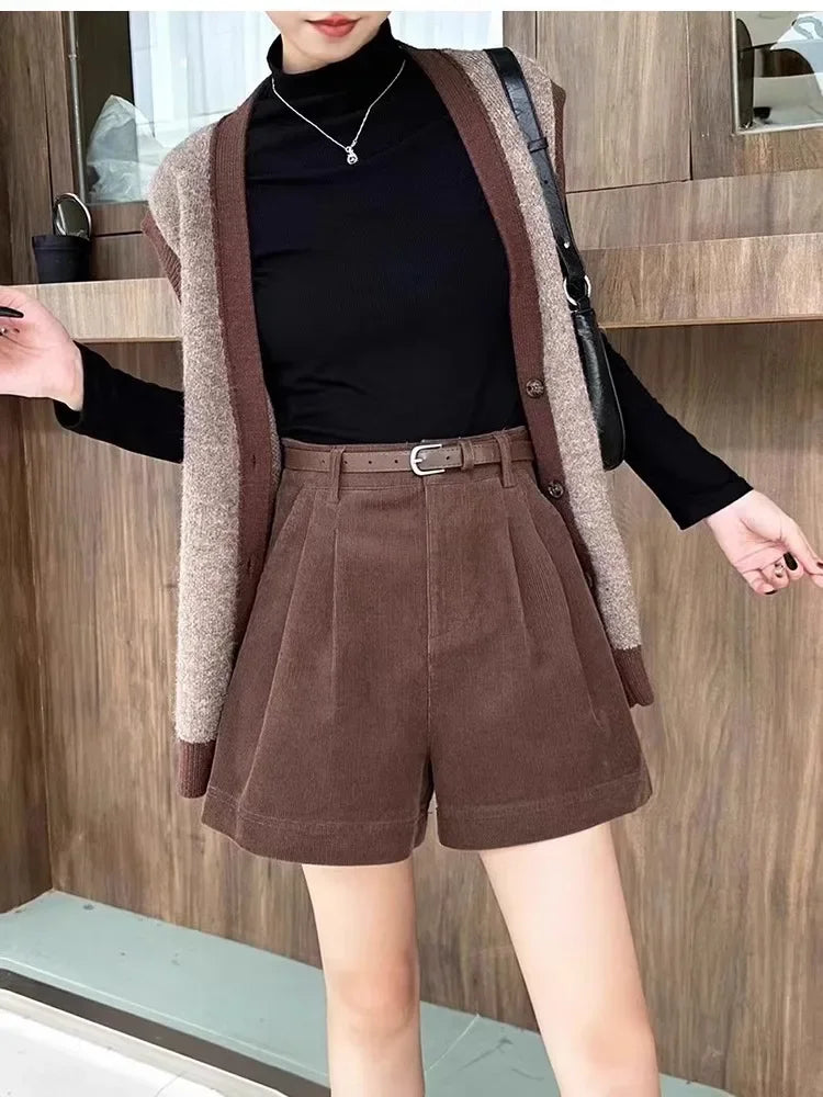 Coffee Color High-waisted Slimming