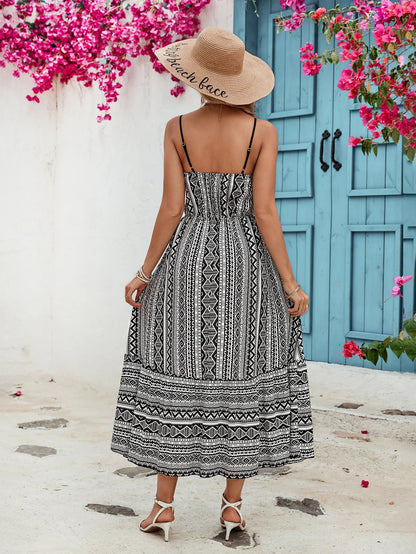 Merlinda Dress with Geometric Prints