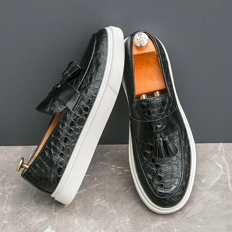 Tevan Leather Loafers - Olympus Madrid