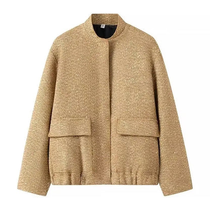 Women Shiny Sequin Jacket