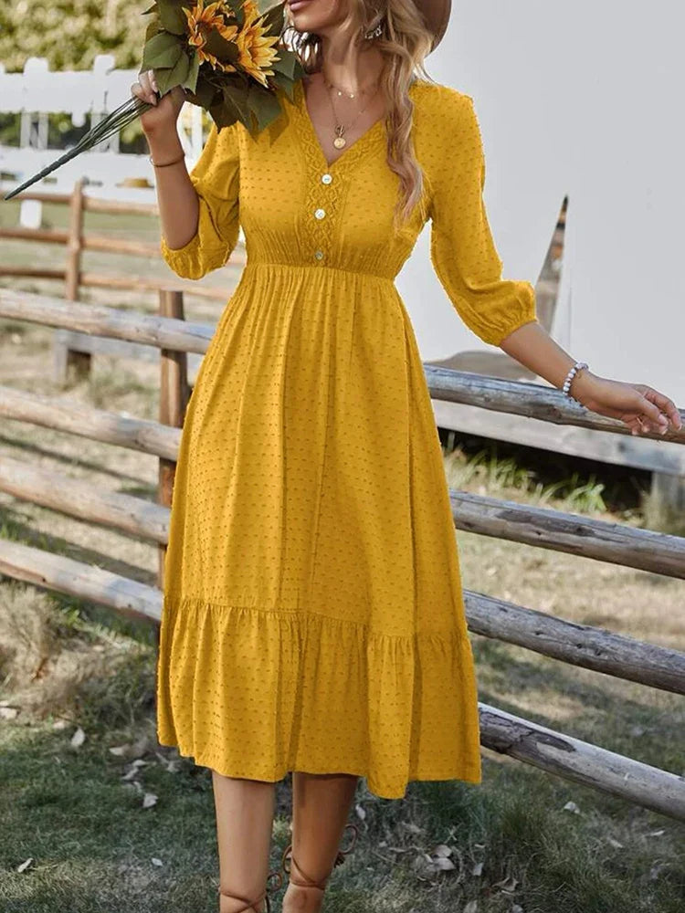 Katherine Ruffle Dress
