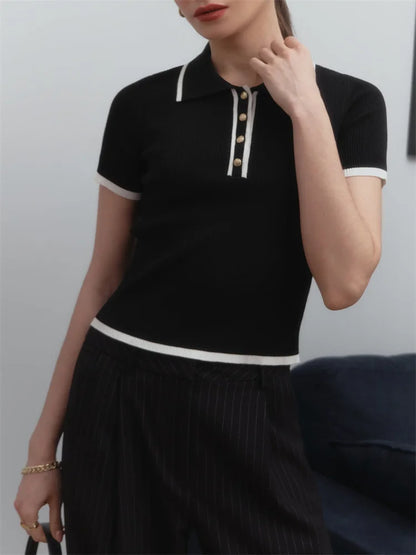 Isla – Short Sleeve Knit Sweater Pullover for Women | Effortless & Chic