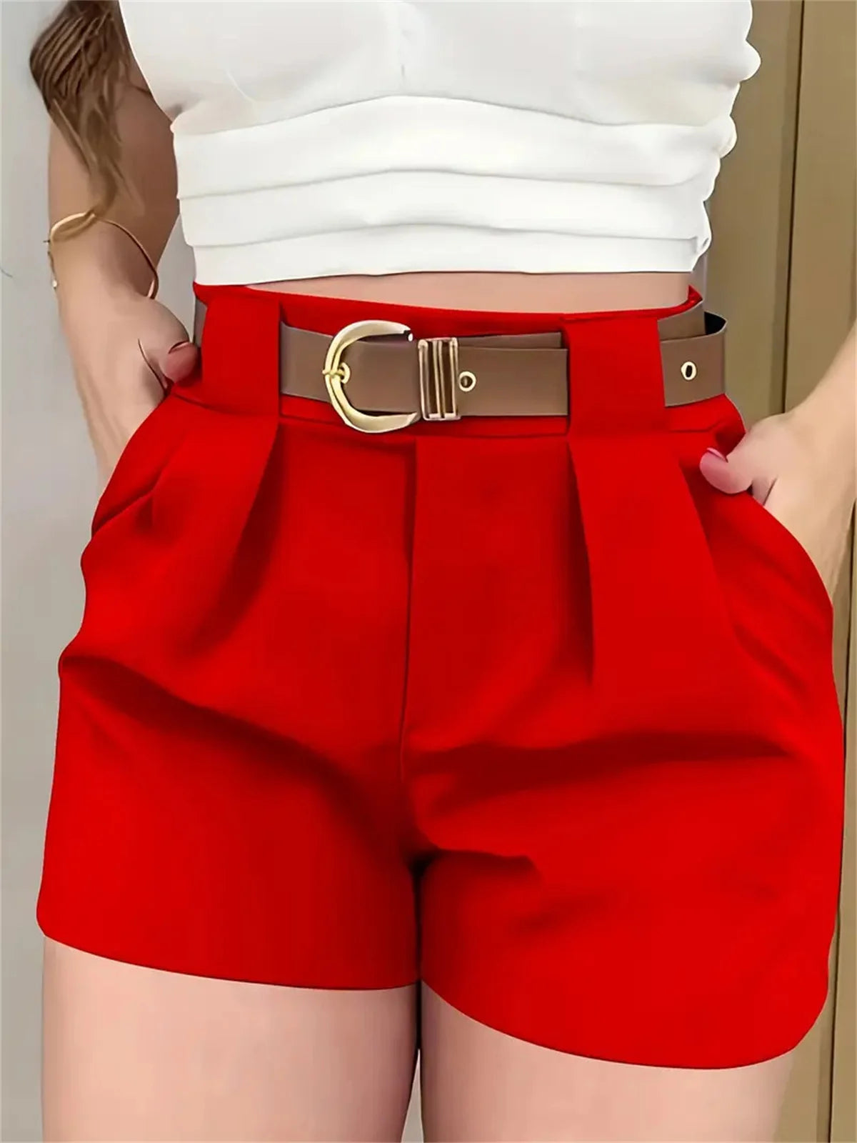 Women Fashion High Waist Shorts Summer