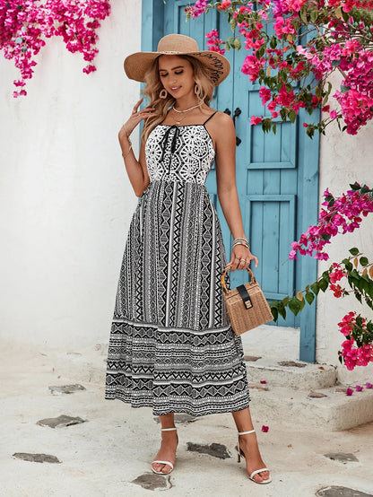 Merlinda Dress with Geometric Prints