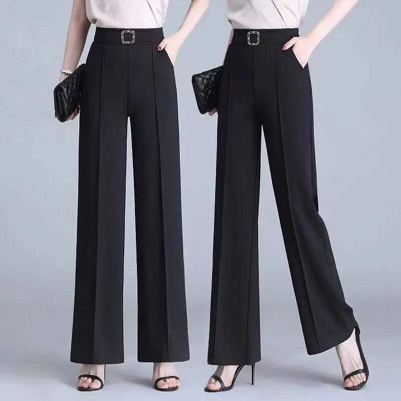Elena Tailored Belted Wide Leg Trousers