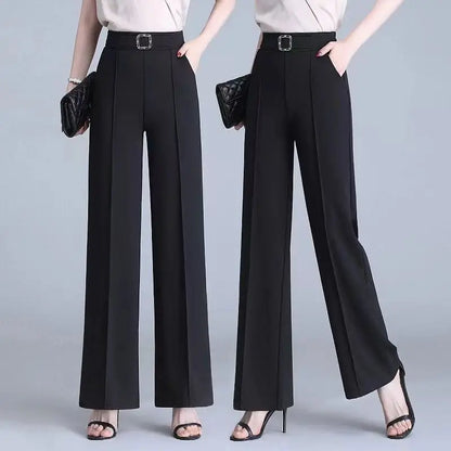 Elena Tailored Belted Wide Leg Trousers