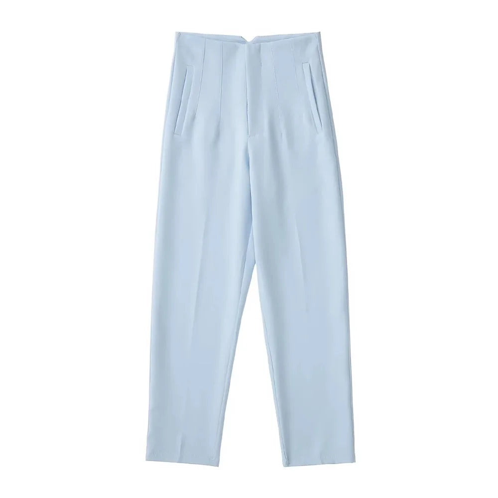 Lia High Waist Ankle Trousers