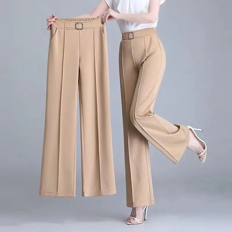 Elena Tailored Belted Wide Leg Trousers