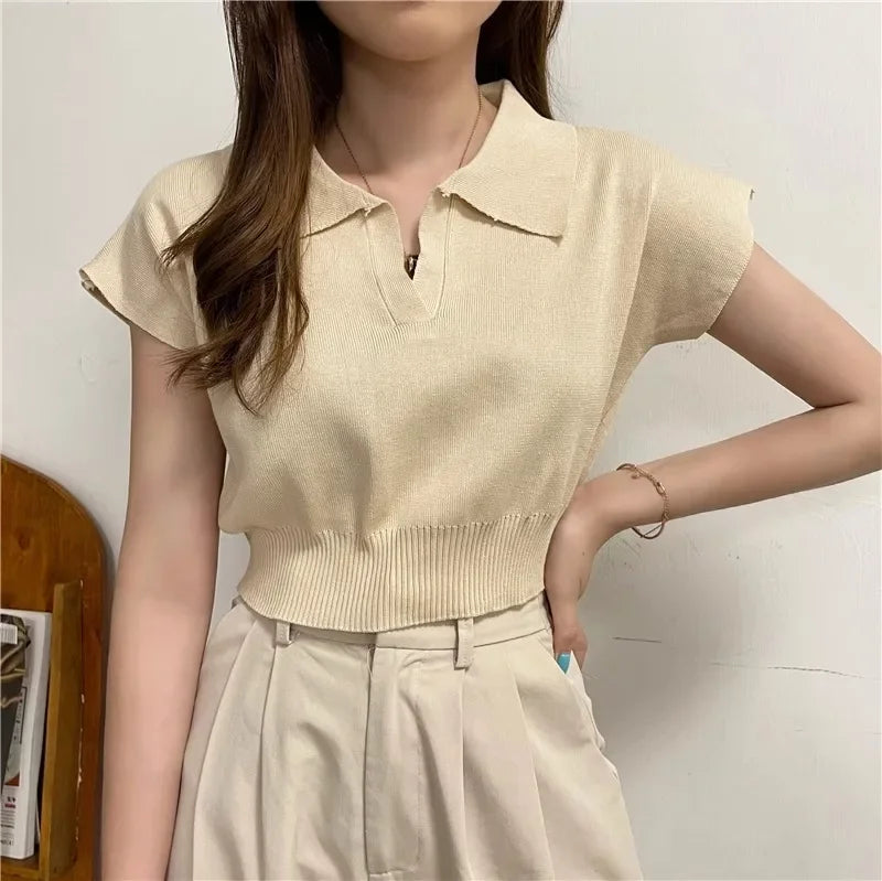 Katty New 2025 Pattern Collared Sweater