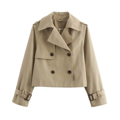 Women's vintage cropped Jacket Linna spring autumn streetwear